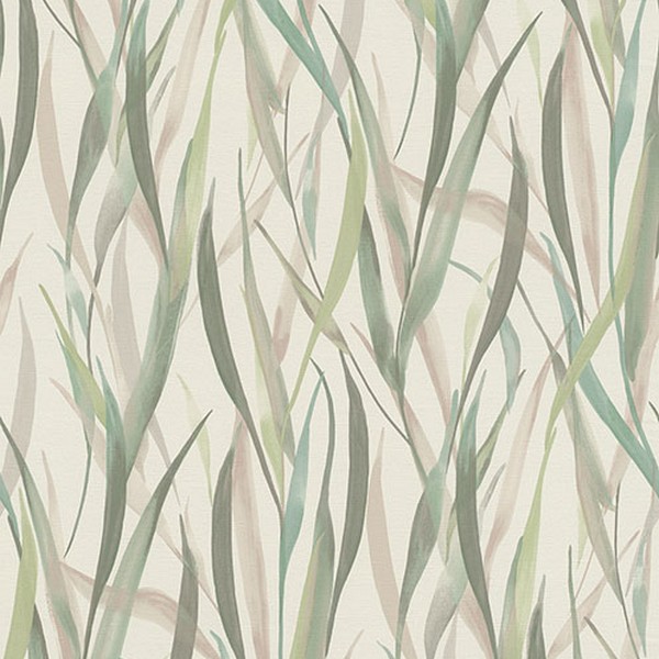Sway Light Green Botanical Wallpaper