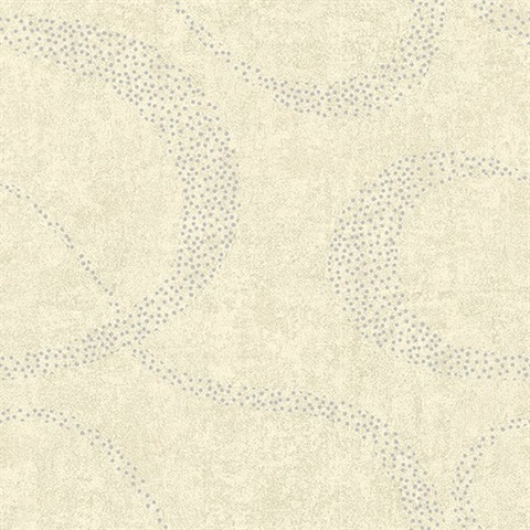 Swirl Beige Scroll Geometric Wallpaper