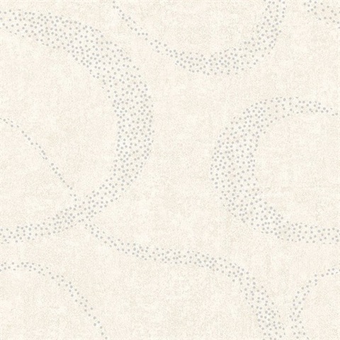 Swirl Neutral Scroll Geometric Wallpaper