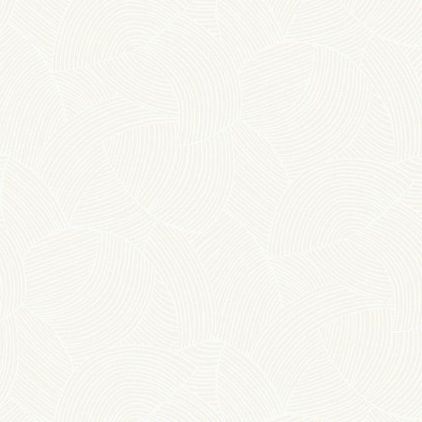 Symphony Geometric Metallic Ivory Wallpaper