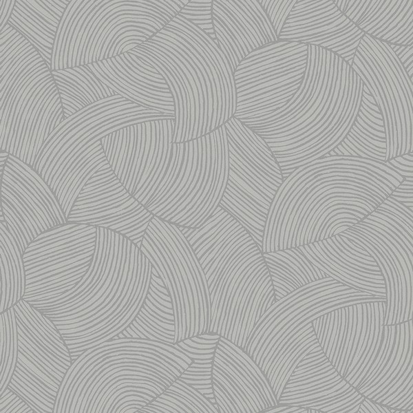 Symphony Geometric Metallic Smoke Wallpaper