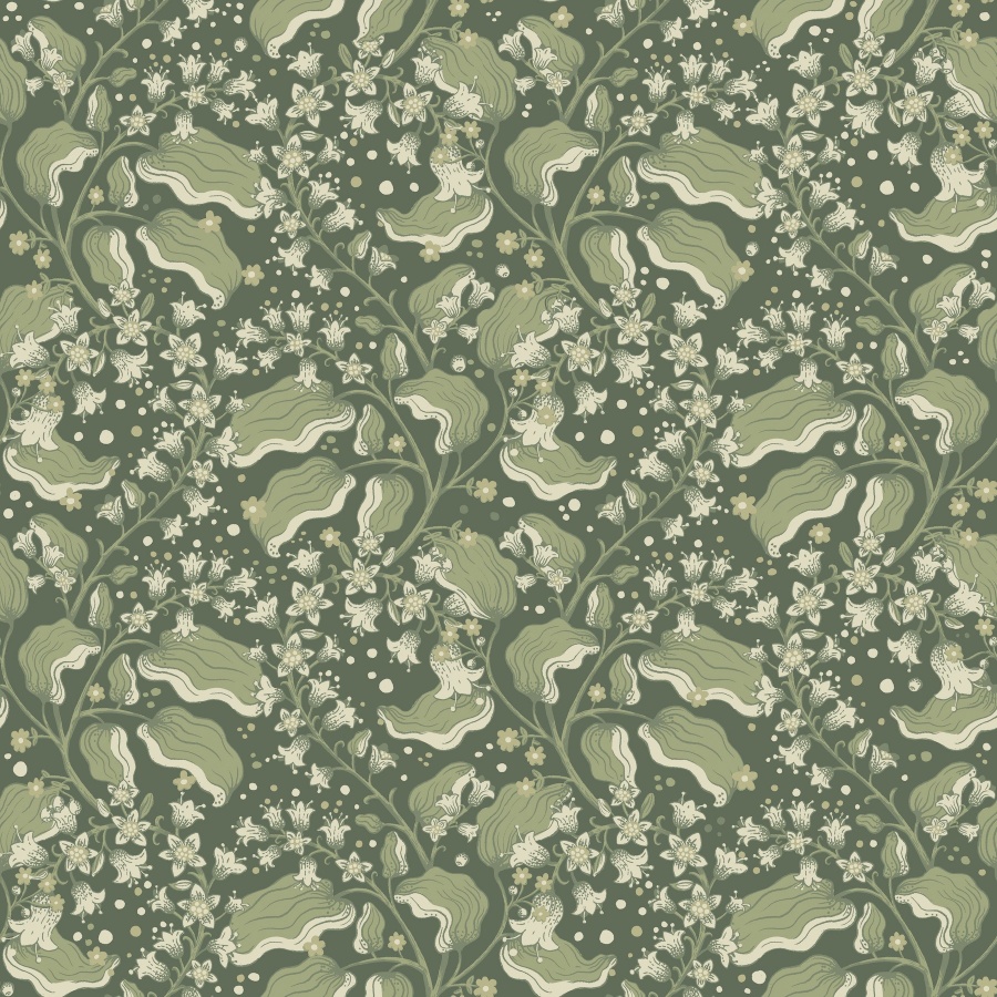 Syren Evergreen Wallpaper