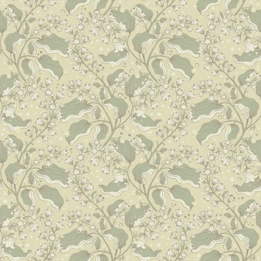 Syren Light Green Wallpaper