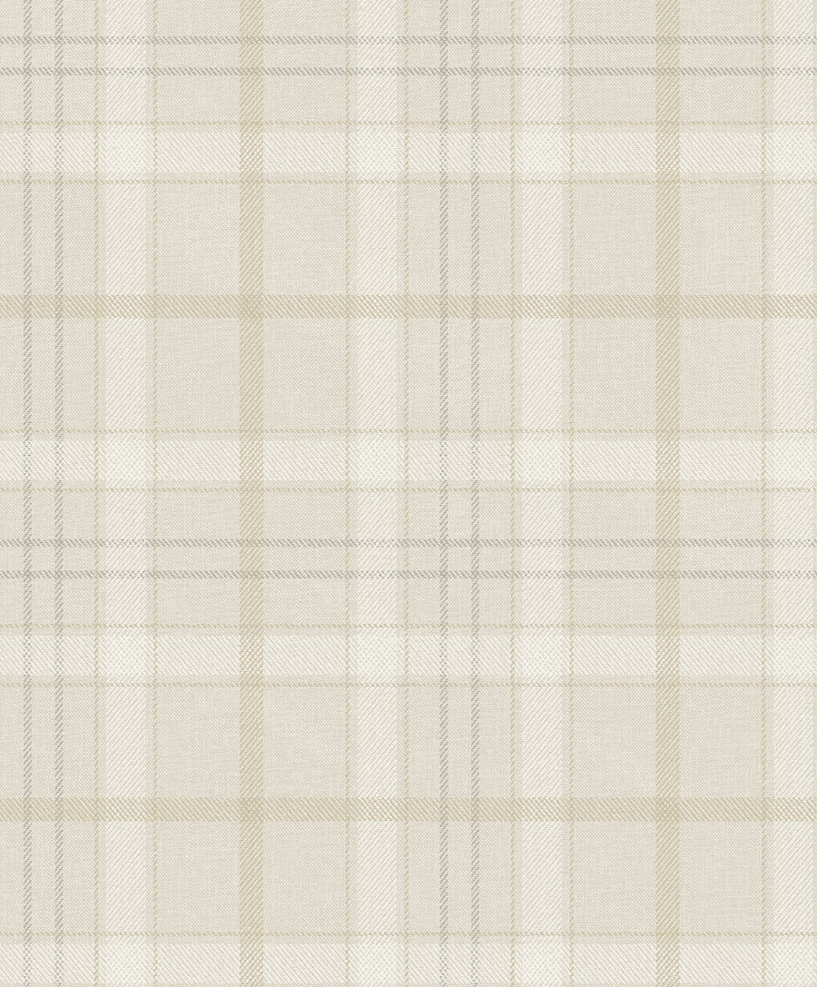 Tailor Plaid Prepasted Wallpaper