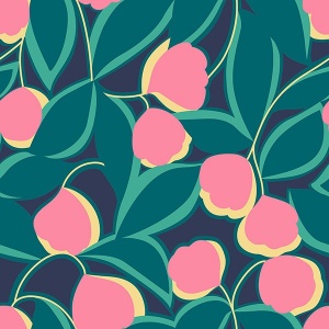 Talia Navy Peel & Stick Wallpaper