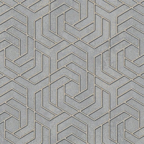 Tama Grey Geometric Wallpaper