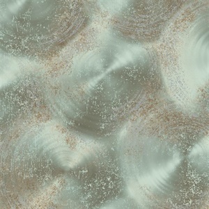 Tarnished Metal Turquoise Metallic Texture Wallpaper