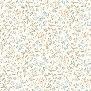 Tarragon Pastel Dainty Meadow Wallpaper
