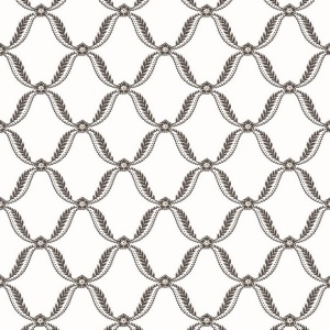 Tate Trellis Black Wallpaper