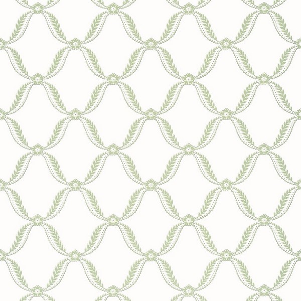 Tate Trellis Green Wallpaper