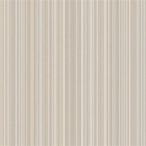 Taupe and Silver Stria Stripe Wallpaper