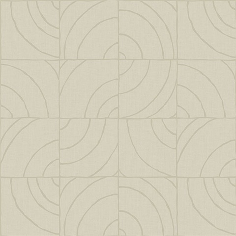 Taupe Batik Blok Peel & Stick Wallpaper