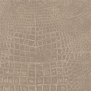 Taupe Crocodile Skin Wallpaper