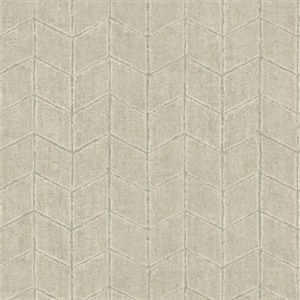 Taupe Flatiron Geometric Wallpaper