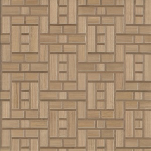 Teahouse Panel Wood Veneer  Wallpaper