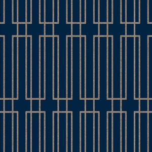 Terrace Navy Wallpaper
