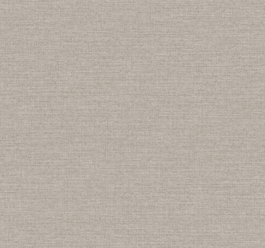 Terrene Grey Faux Linen Wallpaper