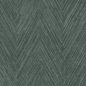Thatched Chevron Bottle Green Wallpaper
