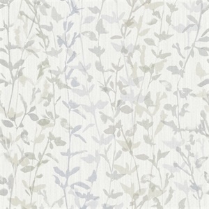 Thea Grey Floral Trail Wallpaper