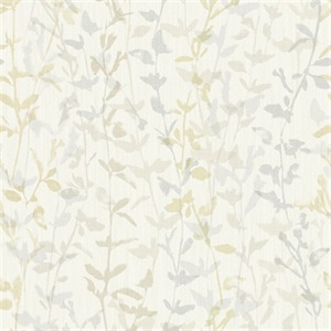 Thea Light Grey Floral Trail Wallpaper