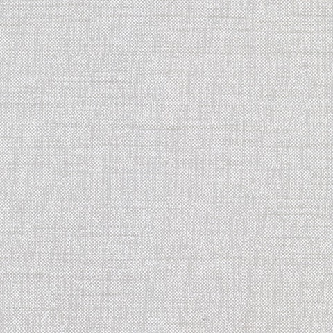 Theon Light Grey Linen Texture Wallpaper