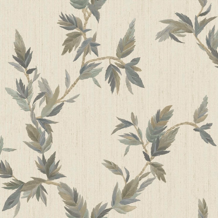Thin Leaf Beige Wallpaper