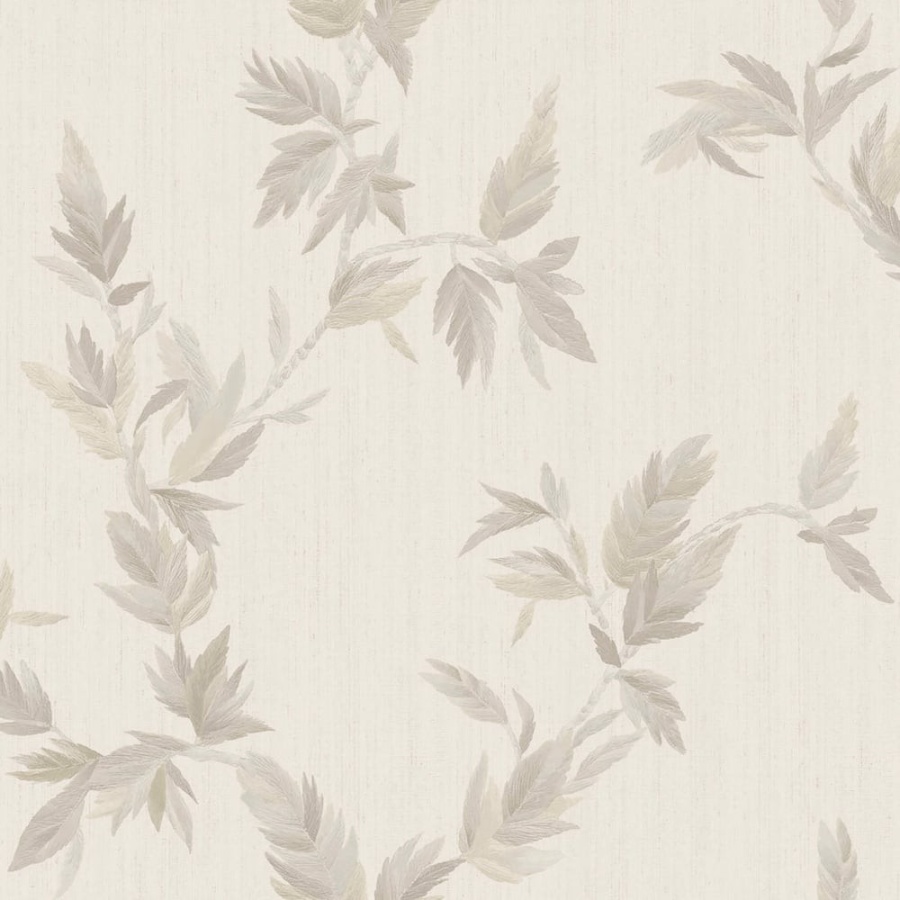 Thin Leaf Beige Wallpaper