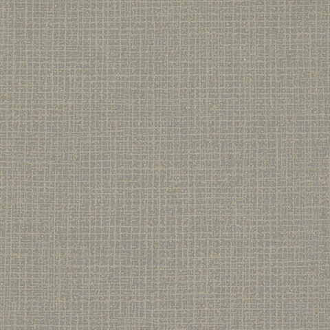 Threads Slate Faux Fabric Wallpaper