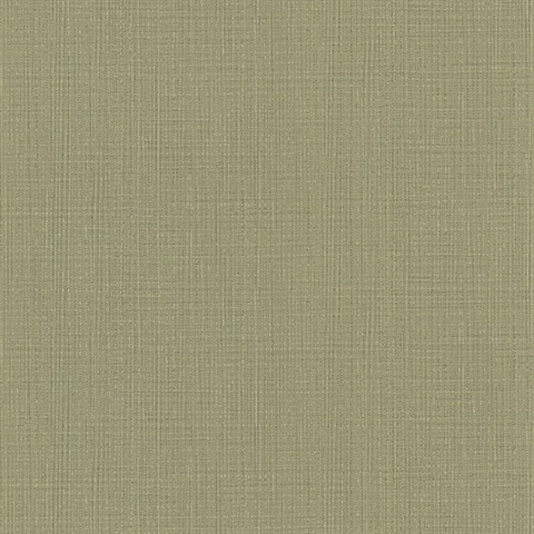 Timber Cove Olive Woven Texture Wallpaper