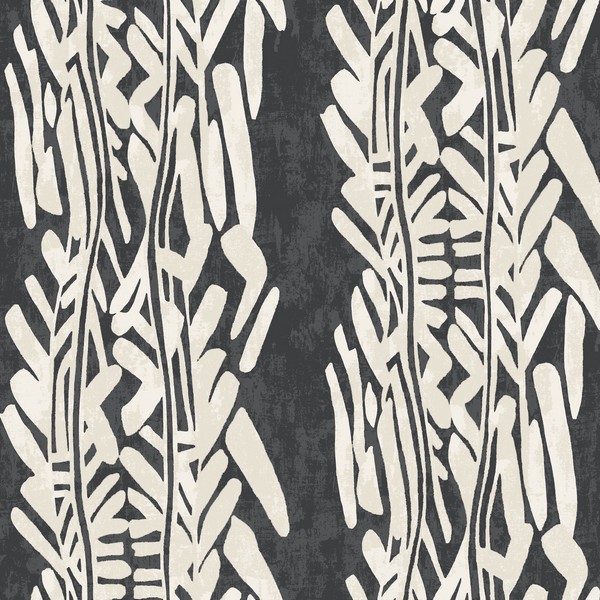 Timira Charcoal Wallpaper