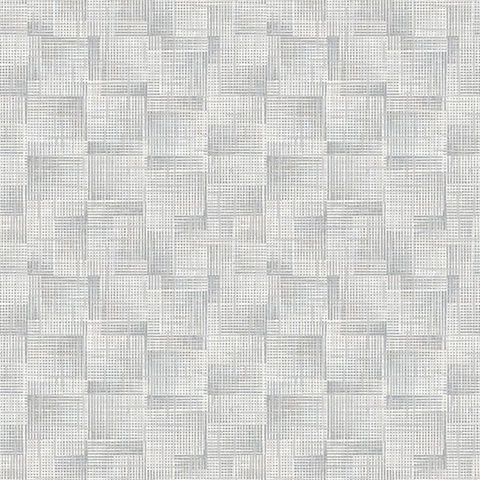 Ting Grey Abstract Woven Wallpaper