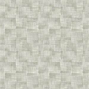 Ting Taupe Abstract Woven Wallpaper