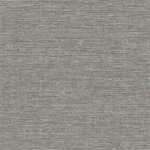 Tiverton Charcoal Faux Grasscloth Wallpaper