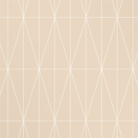 Tofta Beige Geometric Wallpaper