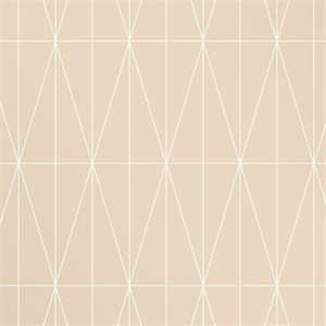 Tofta Beige Geometric Wallpaper