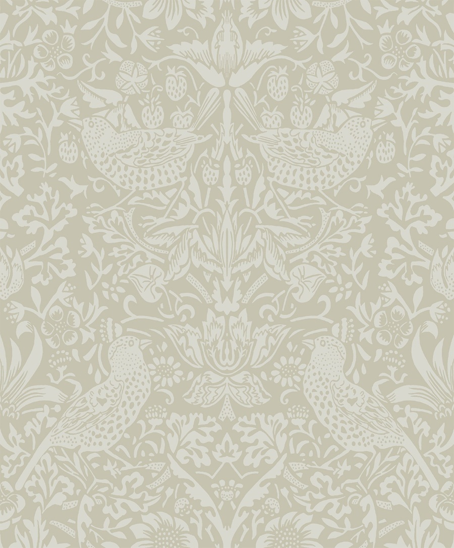 Tonal Bird Garden Prepasted Wallpaper