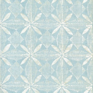 Tortuga Batik Light Blue Wallpaper