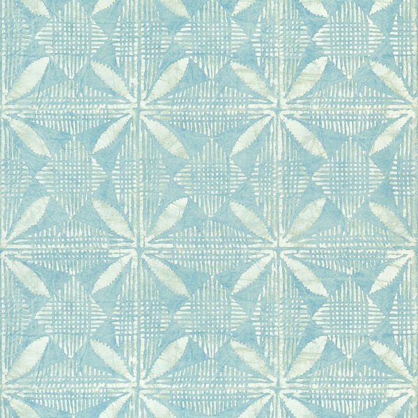 Tortuga Batik Turquoise Wallpaper
