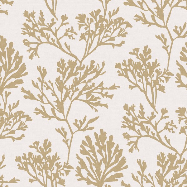 Tortuga Gold Coral Weave Wallpaper