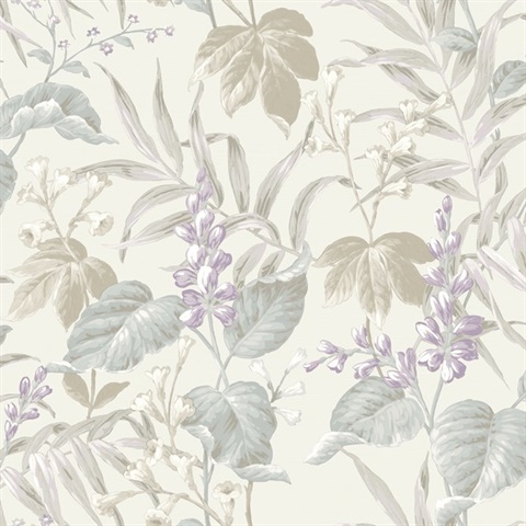 Tree Leaf Tropical Italian Style Wallpaper