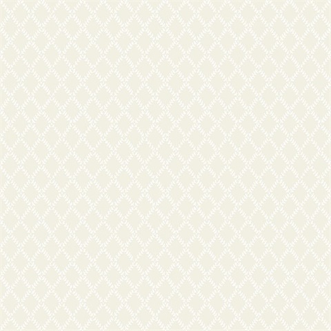 Trevor Khaki Leaf Trellis Wallpaper