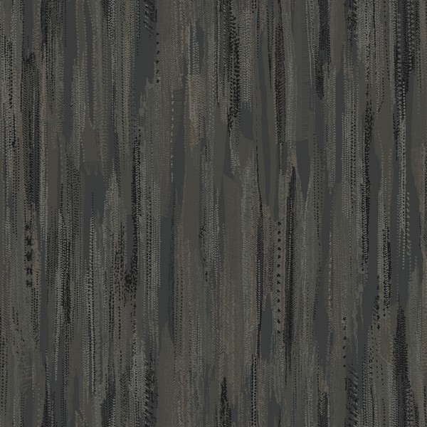 Tribeca Charcoal Texture Stripe Wallpaper