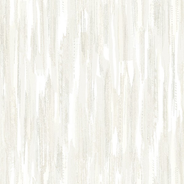 Tribeca White Texture Stripe Wallpaper