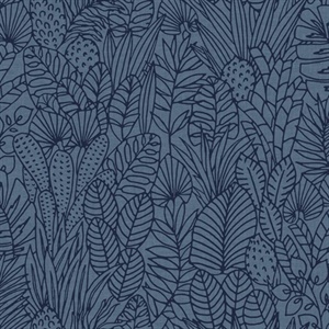 Tropical Leaves Sketch Peel & Stick Wallpaper