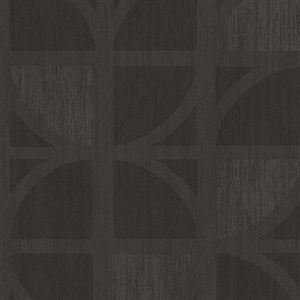 Tulip Chocolate Geometric Trellis Wallpaper
