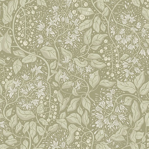 Turi Moss Twining Vines Wallpaper