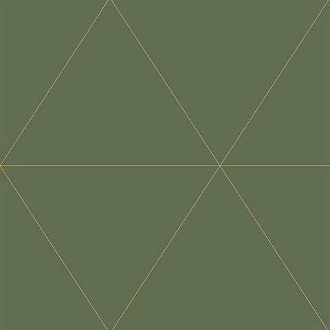 Twilight Moss Geometric Wallpaper