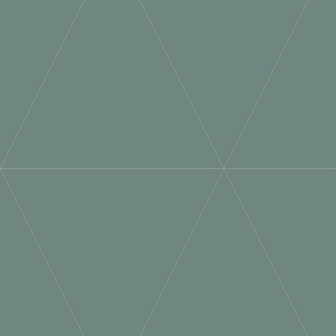 Twilight Green Geometric Wallpaper