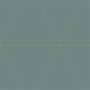 Twilight Green Geometric Wallpaper