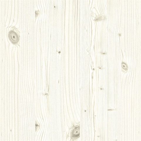 Uinta White Wooden Planks Wallpaper